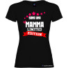 T-shirt donna personalizzata mamma Limited Edition colore nero