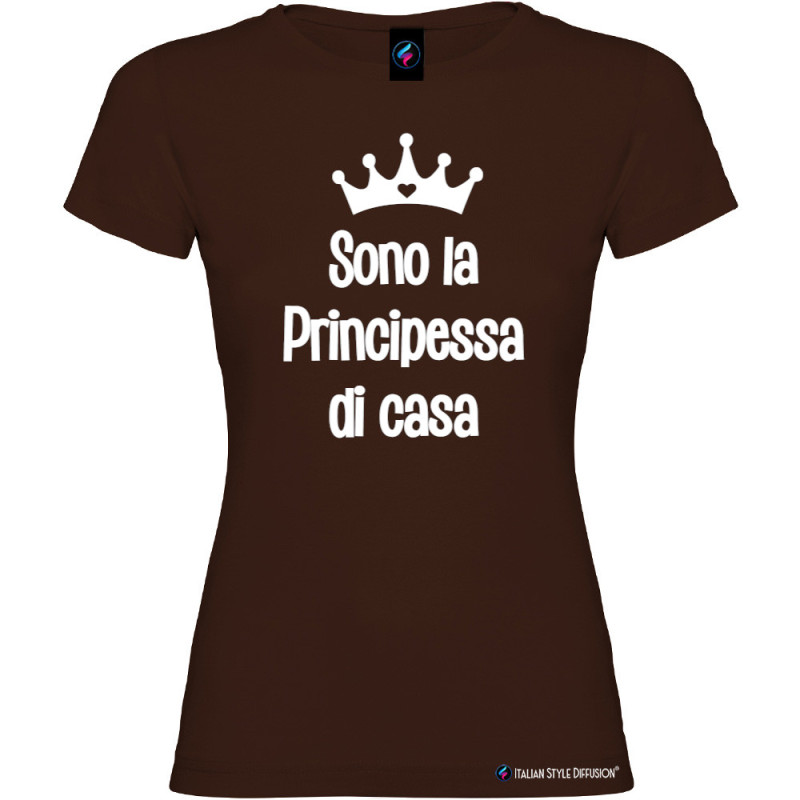 T-shirt bambina donna personalizzata principessa di casa
