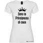 T-shirt bambina donna personalizzata principessa di casa