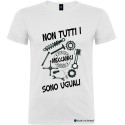 T-shirt personalizzata uomo non tutti i meccanici sono uguali colore bianco