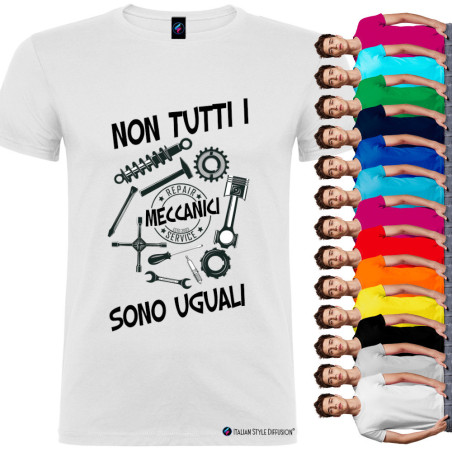 T-shirt personalizzata uomo non tutti i meccanici sono uguali colori vari