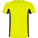 T-shirt tecnica Shanghai fluorescente uomo bambino colore giallo