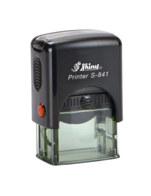 Timbro autoinchiostrante Shiny Printer S-841 26x10 mm colore nero