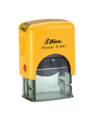 Timbro autoinchiostrante Shiny Printer S-841 26x10 mm colore giallo
