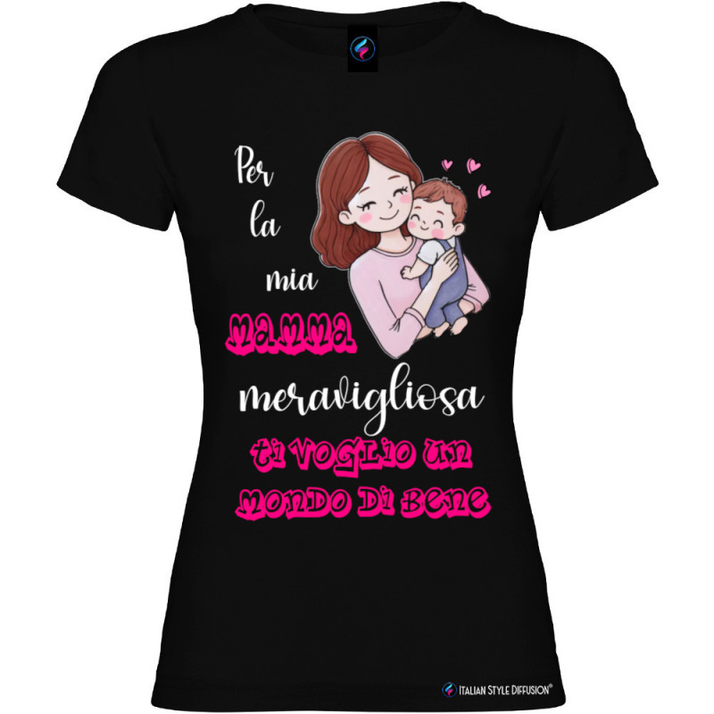 T-shirt per la Mamma meravigliosa personalizzabile