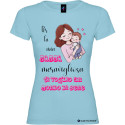 T-shirt per la Mamma meravigliosa personalizzabile azzurro