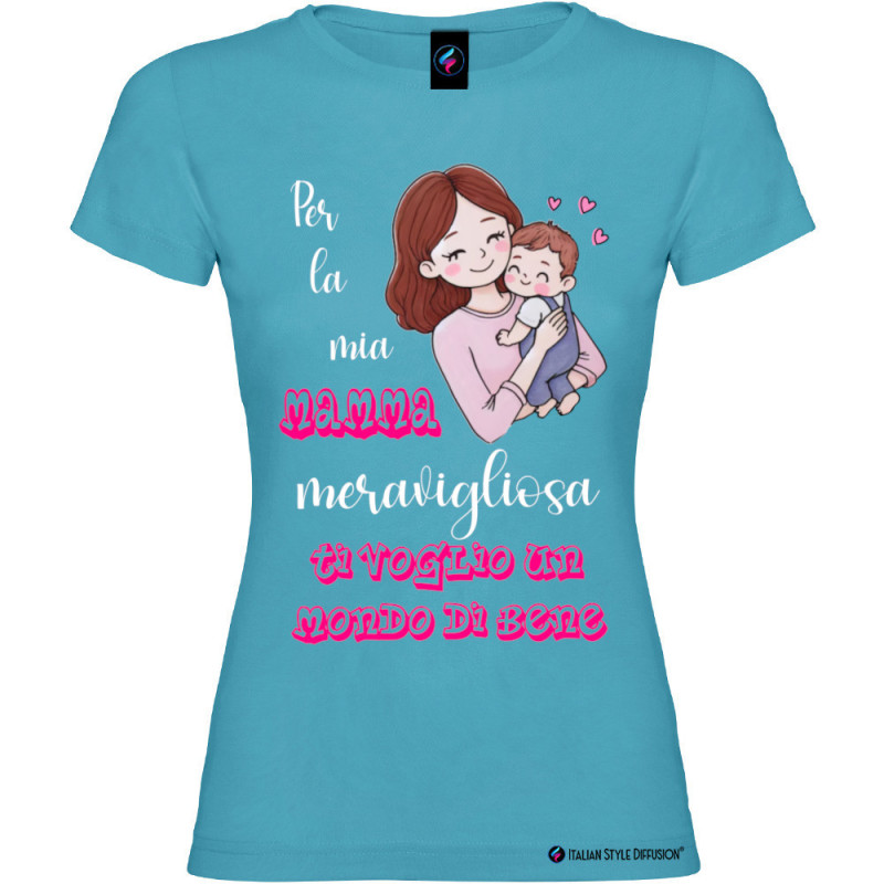 T-shirt per la Mamma meravigliosa personalizzabile