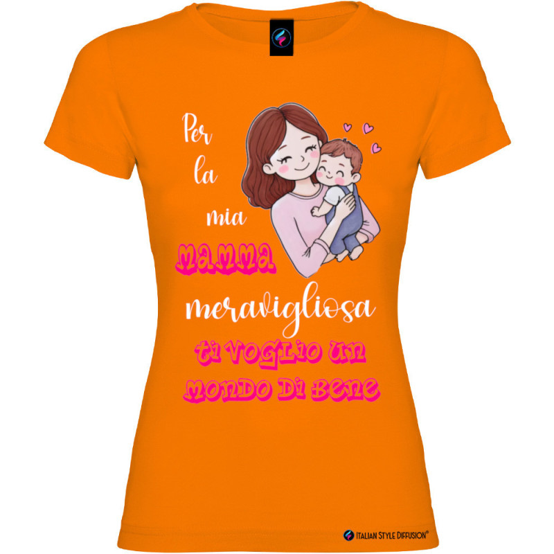 T-shirt per la Mamma meravigliosa personalizzabile