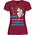 T-shirt per la Mamma meravigliosa personalizzabile bordeaux granata