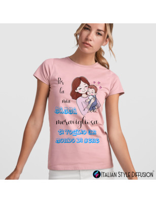 T-shirt per la Mamma meravigliosa personalizzabile