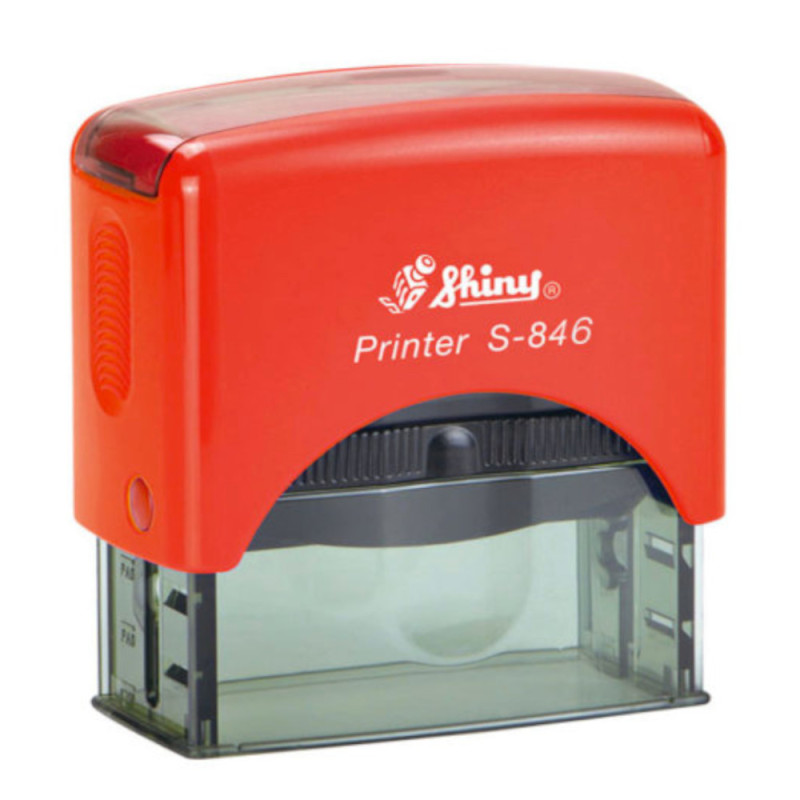 Timbro autoinchiostrante Shiny Printer S-846 65x27 mm