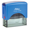 Timbro autoinchiostrante Shiny Printer S-845 70x25 mm colore blu royal