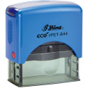 Timbro autoinchiostrante Shiny Printer Eco PET-844 58x22 mm colore blu royal