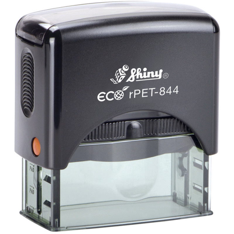 Timbro autoinchiostrante Shiny Printer Eco PET-844 58x22 mm