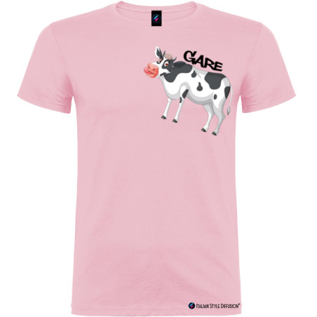 T-shirt personalizzata uomo simpatica ma va cagare colore rosa