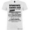 T-shirt personalizzata simpatica spiacente sono già impegnato colore bianco