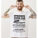 T-shirt personalizzata simpatica spiacente sono già impegnato