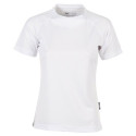 Maglietta fluorescente Firstee donna sport girocollo manica corta colore bianco