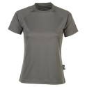 Maglietta fluorescente Firstee donna sport girocollo manica corta colore grigio