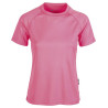 Maglietta fluorescente Firstee donna sport girocollo manica corta colore rosa