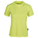 Maglietta fluorescente Firstee donna sport girocollo manica corta colore verde fluorescente