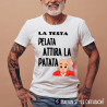 T-shirt personalizzata divertente testa pelata attira patata