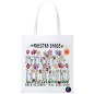 Borsa shopper personalizzata per maestre Flower scuola