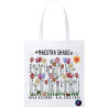 Borsa shopper personalizzata per maestre Flower scuola bambini