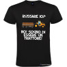 T-shirt personalizzata russare io? sogno di essere un trattore colore nero