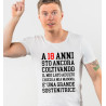 T-shirt personalizzata 18 anni coltivo il mio lato adulto