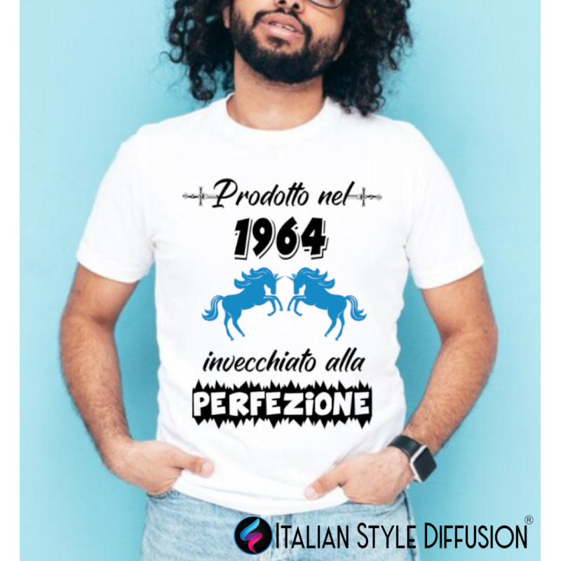 T-shirt personalizzata anno di nascita invecchiato alla perfezione