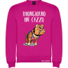 felpa personalizzata buongiorno un cazzo bulldog fucsia