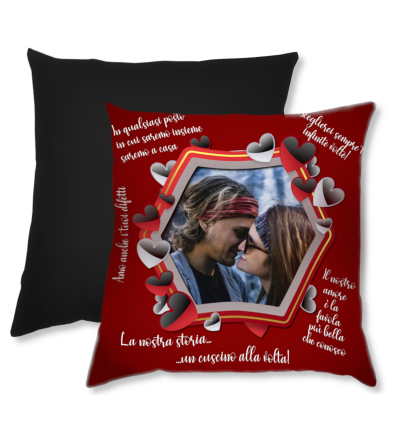 Cuscino Honey personalizzato con foto per innamorati – Regalo romantico
