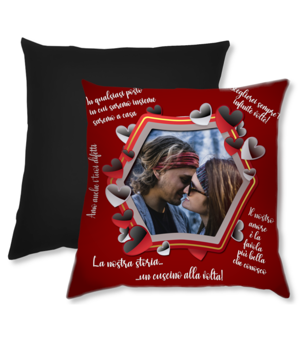 Cuscino Honey personalizzato con foto per innamorati – Regalo romantico