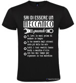 T-shirt personalizzata sei un meccanico se nero