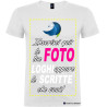 Maglietta personalizzata t-shirt personalizzata uomo donna cotone Italian Style Diffusion colore bianco