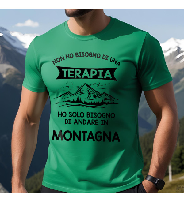T-shirt personalizzata per amante della montagna verde