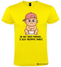 T-Shirt personalizzata Bambino Birichino "Se mi vedi fermo… è già troppo tardi" colore giallo