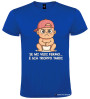 T-Shirt personalizzata Bambino Birichino "Se mi vedi fermo… è già troppo tardi" colore blu royal