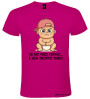 T-Shirt personalizzata Bambino Birichino "Se mi vedi fermo… è già troppo tardi" colore rosa fucsia