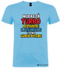 T-Shirt Bambino “Modalità Turbo Attivata – Il Disordine è il Mio Super-Potere!” Personalizzabile colore azzurro