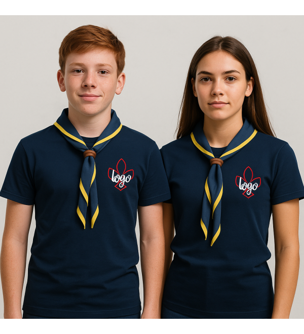 T-shirt scout personalizzata in cotone unisex