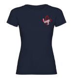 t-shirt donna scout blu navy sagomata
