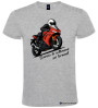 Maglietta personalizzata moto scarico la settimana sui tornanti colore grigio