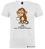 Maglietta Divertente RAM Ansia e Risparmio Energetico Uomo colore bianco