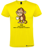 Maglietta Divertente RAM Ansia e Risparmio Energetico Uomo colore giallo
