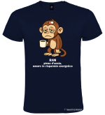 Maglietta Divertente RAM Ansia e Risparmio Energetico Uomo colore blu navy