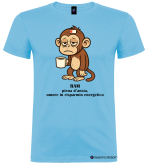 Maglietta Divertente RAM Ansia e Risparmio Energetico Uomo colore azzurro