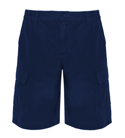 pantaloncini con tasconi personalizzati blu navy