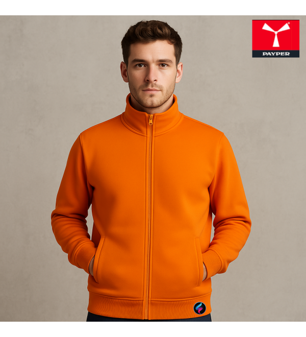 Felpa Uomo Payper ALABAMA Personalizzabile – Zip Intera e Tasche a Filetto